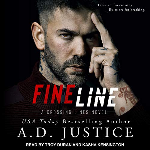 Fine Line Audiolibro Por A.D. Justice arte de portada