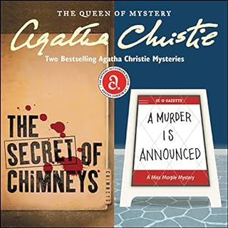 The Secret of Chimneys & A Murder Is Announced Audiolibro Por Agatha Christie arte de portada