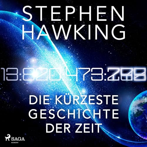 Die kürzeste Geschichte der Zeit Audiolivro Por Stephen Hawking capa