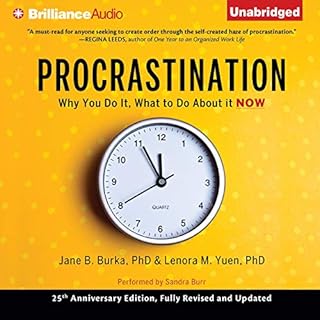 Procrastination Audiolibro Por Jane B. Burka PhD, Lenora M. Yuen PhD arte de portada