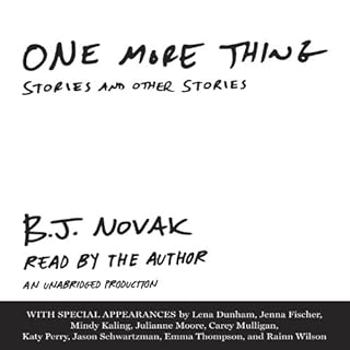 One More Thing Audiolibro Por B. J. Novak arte de portada