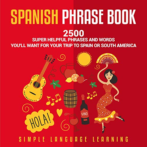 Spanish Phrase Book Audiolibro Por Simple Language Learning arte de portada