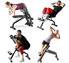 Lifepro Roman Chair Hyperextension Bench, Back Extension Bench Machine for Glute, Hamstring and Lower Back, Multipurpose Ad…