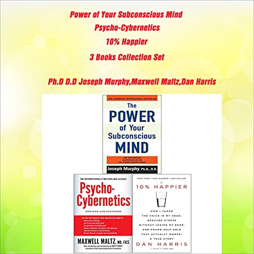 Power of Your Subconscious Mind, Psycho-Cybernetics, 10% Happier 3 Books Collection Set Titelbild