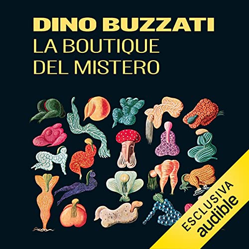 La boutique del mistero Audiolibro Por Dino Buzzati arte de portada