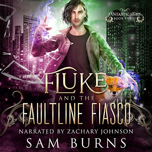 Fluke and the Faultline Fiasco Audiolivro Por Sam Burns capa