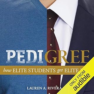 Pedigree Audiobook By Lauren A. Rivera cover art