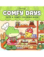 Comfy Days: Coloring Book for Adults and Teens Featuring Super Cute Animal Characters in Cozy Hygge Moments for Relaxation