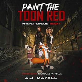 Paint the Toon Red Audiolibro Por A.J. Mayall arte de portada