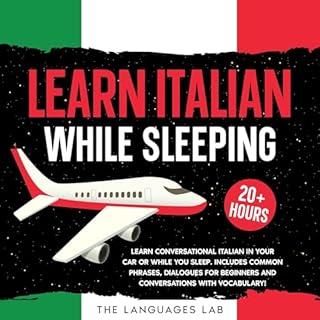 Learn Italian While Sleeping Audiolibro Por The Language Lab arte de portada