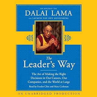 The Leader's Way Audiobook By His Holiness The Dalai Lama, Laurens van den Muyzenberg cover art