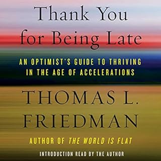 Thank You for Being Late Audiolibro Por Thomas L. Friedman arte de portada