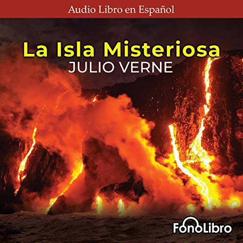 La Isla Misteriosa [The Mysterious Island] Audiolibro Por Julio Verne arte de portada