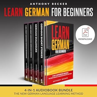 Learn German for Beginners Audiolibro Por Anthony Becker arte de portada