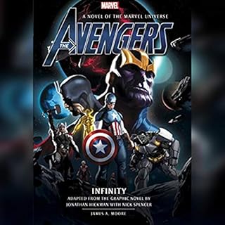 Avengers: Infinity Audiolibro Por James A. Moore, Marvel arte de portada