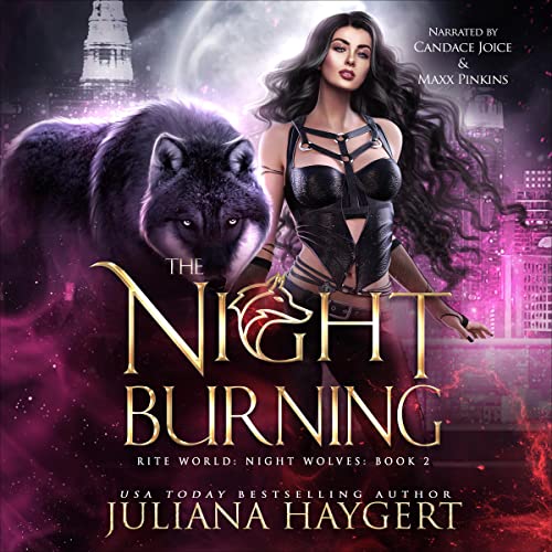 The Night Burning Audiolibro Por Juliana Haygert, Rite World arte de portada