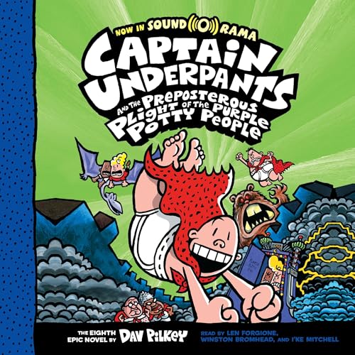 Captain Underpants and the Preposterous Plight of the Purple Potty People: Color Edition Audiolibro Por Dav Pilkey arte de po