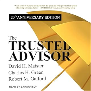 The Trusted Advisor Audiolibro Por David H. Maister, Robert M. Galford, Charles H. Green arte de portada