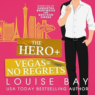 The Hero + Vegas = No Regrets Audiolibro Por Louise Bay arte de portada