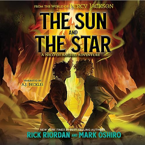 Diseño de la portada del título From the World of Percy Jackson: Sun and the Star