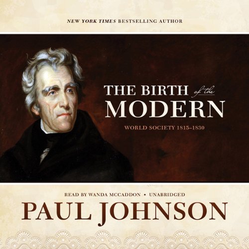 The Birth of the Modern Audiolibro Por Paul Johnson arte de portada