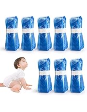 8 Pack 10 Meters Nappy Bin Refill Bags, Odour-Proof Nappy Bin Refill Compatible with Tommee Tippee Twist &amp; Click Refill, Baby Diaper Bin Bag Liner Pails