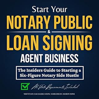 Start Your Notary Public & Loan Signing Agent Business Audiolibro Por LSAUSA Education arte de portada