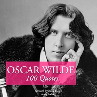 Diseño de la portada del título 100 Quotes by Oscar Wilde