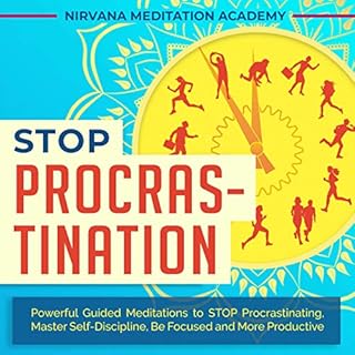 Stop Procrastination Audiolibro Por Nirvana Meditation Academy arte de portada