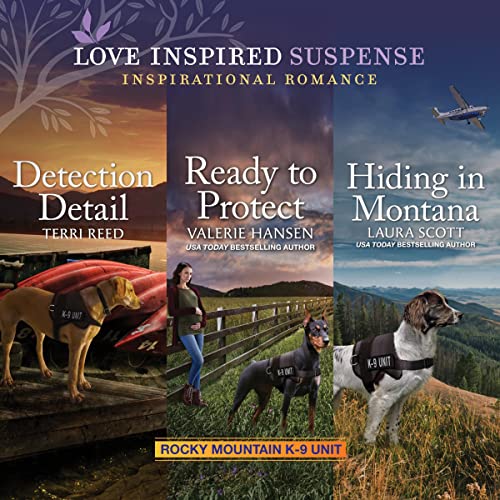 Detection Detail Ready to Protect Hiding in Montana Audiobook By Valerie Hansen, Laura Scott, Terri Reed cover art