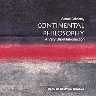 Continental Philosophy Audiolibro Por Simon Critchley arte de portada