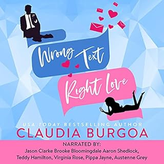 Wrong Text, Right Love Audiobook By Claudia Burgoa cover art