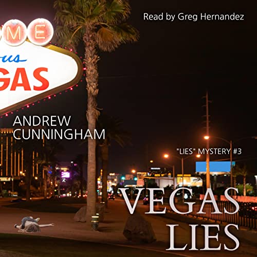 Diseño de la portada del título Vegas Lies