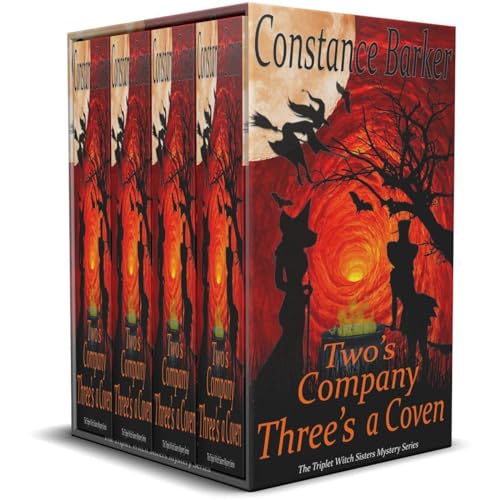 The Triplet Witch Sisters Complete 4 Book Box Set Audiolibro Por Constance Barker arte de portada