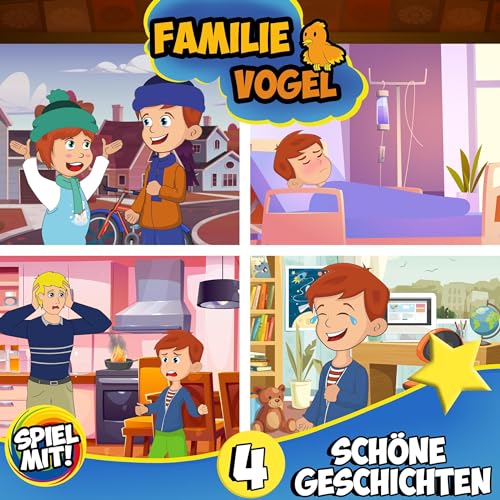 4 schöne Geschichten mit Familie Vogel Titelbild