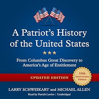 A Patriot’s History of the United States, Updated Edition Audiolibro Por Larry Schweikart, Michael Allen arte de portad