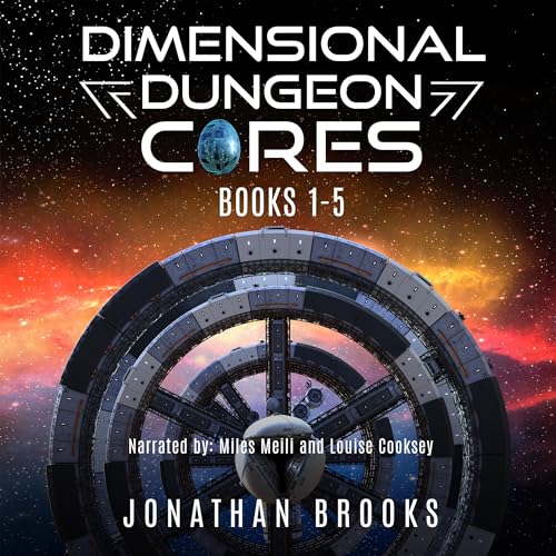 Dimensional Dungeon Cores Complete Series: Books 1-5 Audiolibro Por Jonathan Brooks arte de portada