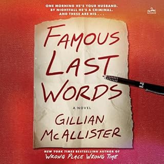 Famous Last Words Audiobook By Gillian McAllister cover art