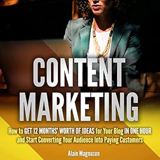 Content Marketing Audiolibro Por Alain Magnuson arte de portada