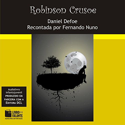 Diseño de la portada del título Robinson Crusoe