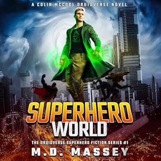 Superhero World Audiolibro Por M.D. Massey arte de portada