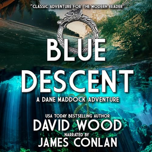 Blue Descent: A Dane Maddock Adventure Audiolibro Por David Wood arte de portada