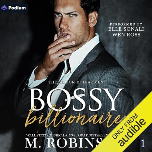 Bossy Billionaire Audiolibro Por M. Robinson arte de portada