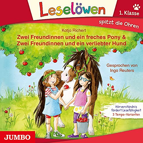 Zwei Freundinnen und ein freches Pony & Zwei Freundinnen und ein verliebter Hund Audiobook By Katja Richert cover art