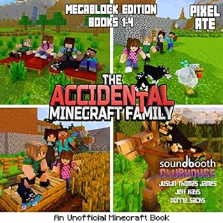 The Accidental Minecraft Family: MegaBlock Edition (Books 1-4) Audiolibro Por Pixel Ate arte de portada