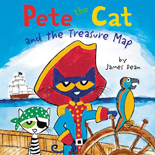 Pete the Cat and the Treasure Map Audiobook By James Dean, Kimberly Dean cover art