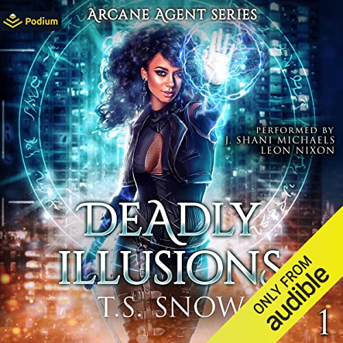 Diseño de la portada del título Deadly Illusions