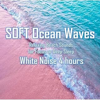 SOFT Ocean Wave Sounds for Focus or Deep Sleep White Noise 4 hours cover art