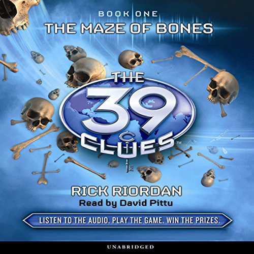 Diseño de la portada del título The Maze of Bones (The 39 Clues, Book 1)