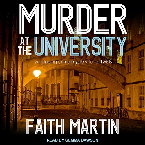 Diseño de la portada del título Murder at the University